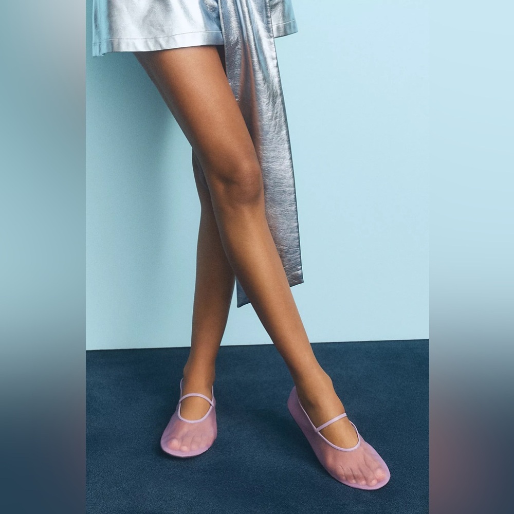 Jeffrey Campbell Lavender swan lake mesh Flats